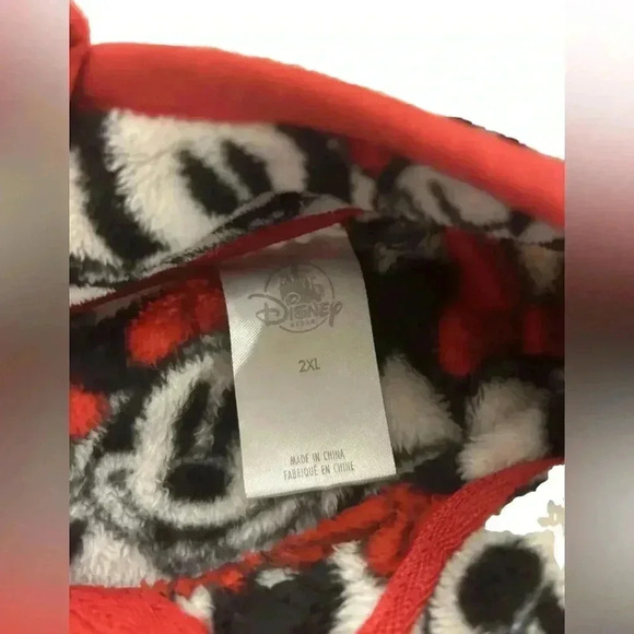 Disney Store Women’s Minnie Mouse Plush Zip Up Size XXL - Picture 4 of 4